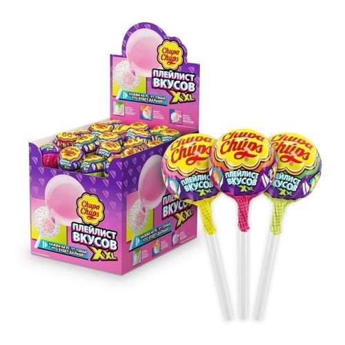 Карамель Chupa Chups Плейлист вкусов XXL 29 г в ассортименте (вкус по наличию)