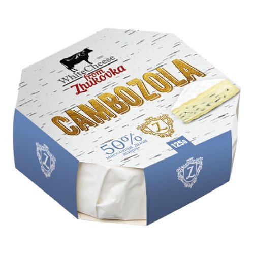 Сыр мягкий White Cheese from Zhukovka Камбоцола 50% БЗМЖ 125 г