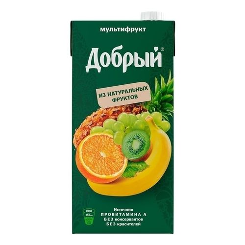 Нектар Добрый мультифрукт неосветленный 2 л