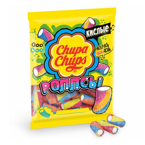 Мармелад Chupa Chups кислые роллсы жевательный 70 г
