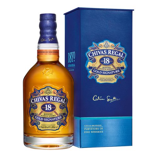 Виски Chivas Regal Golden Signature 18 лет купажированный 700 мл Шотландия