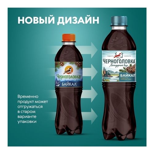 Газированный напиток Черноголовка Байкал 1 л