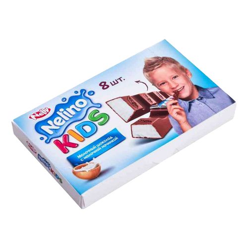 Плитка Nelly Kids молочная с молочной начинкой 100 г