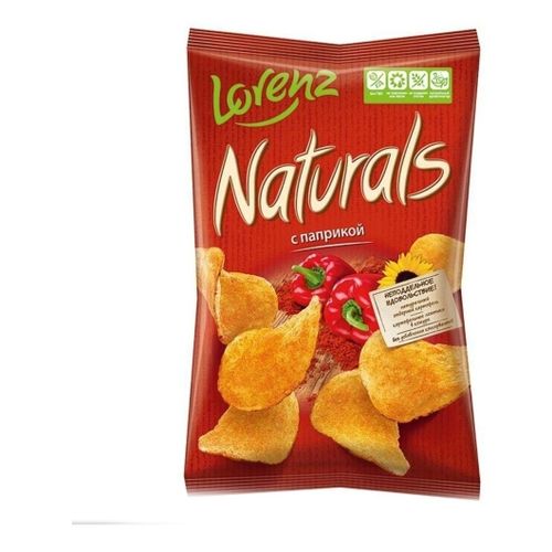 Чипсы картофельные Naturals Lorenz паприка 100 г