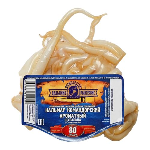 Кальмар Дальпико Командорский сушено-вяленый щупальца 80 г