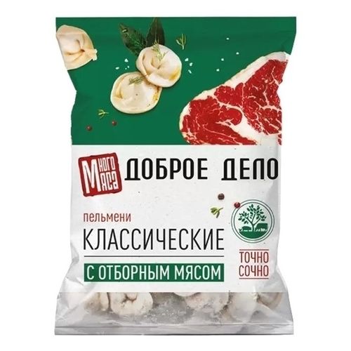Пельмени Доброе Дело Классические с отборным мясом 600 г