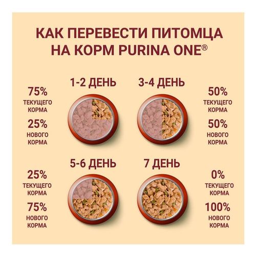 Влажный корм Purina One с курицей-морковью-зеленой фасолью повседневный для собак 85 г