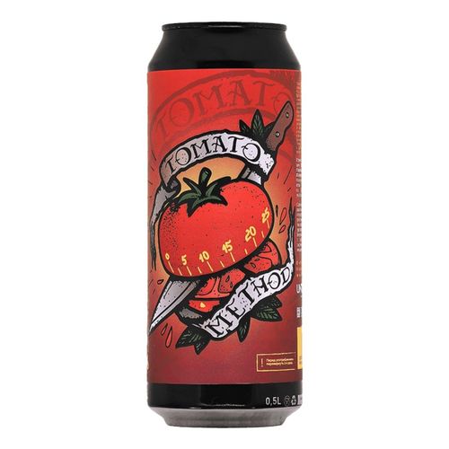 Пивной напиток Selfmade Brewery Tomato Method светлый нефильтрованный непастеризованный 500 мл