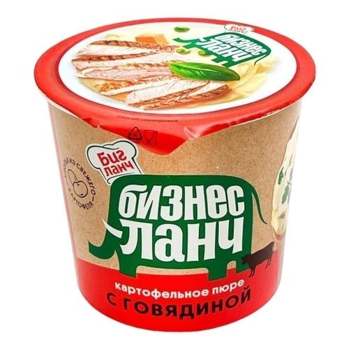 Картофельное пюре Бизнес ланч с говядиной 40 г