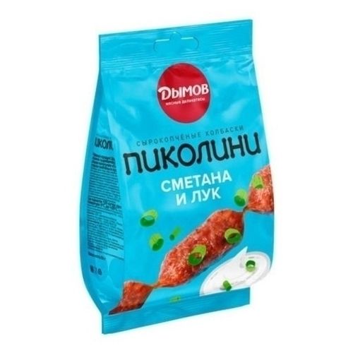 Колбаски Дымов Пиколини сырокопченые сметана и лук 50 г