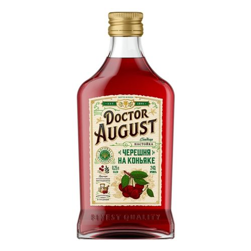 Настойка сладкая Doctor August Черешня на коньяке 250 мл
