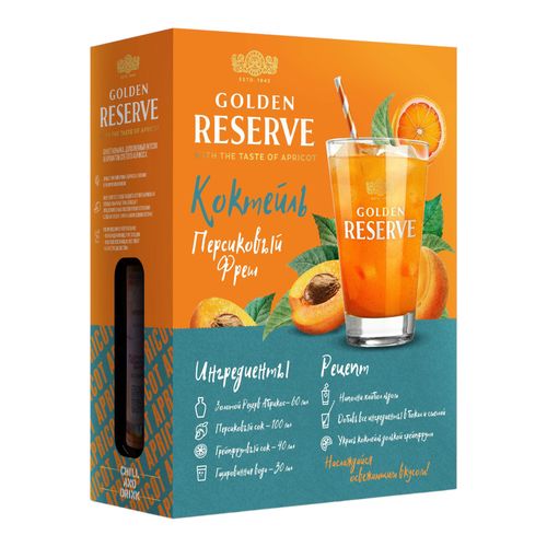 Аперитив Золотой Резерв Абрикос 500 мл и бокал