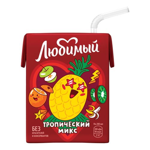 Напиток сокосодержащий Любимый тропический микс 200 мл