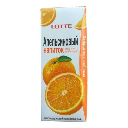 Напиток сокосодержащий Lotte апельсин 1,5 л