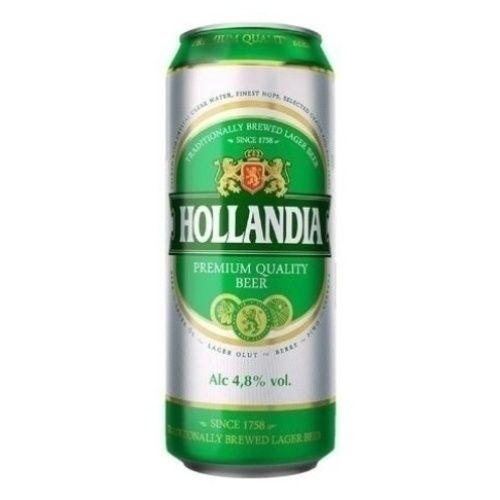 Пиво Hollandia светлое фильтрованное пастеризованное 450 мл