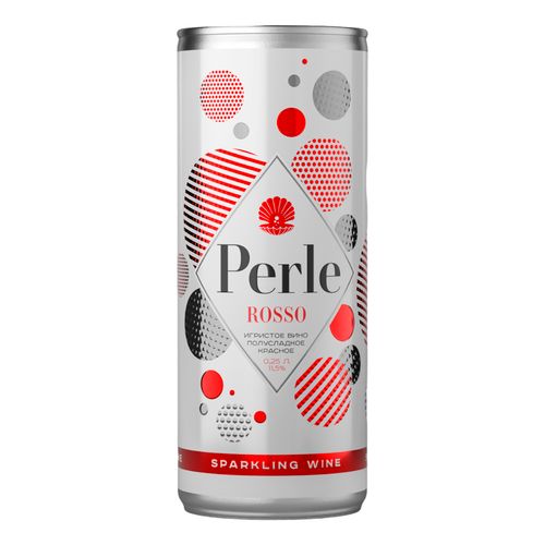 Вино игристое La Petite Perle Rosso красное полусладкое 250 мл Россия