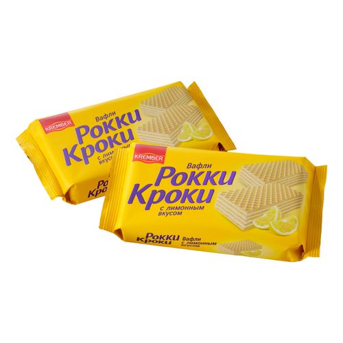 Вафли Krember Рокки Кроки с лимонным вкусом 125 г