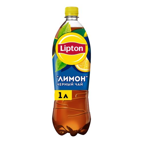 Холодный чай Lipton черный лимон 1 л