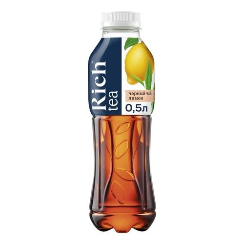 Холодный чай Rich tea чёрный лимон 500 мл