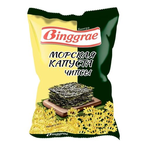 Чипсы пшеничные Binggrae Морская капуста 40 г