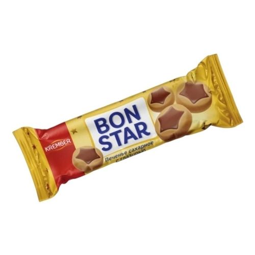 Печенье Krember Bon Star какао с шоколадной глазурью 90 г