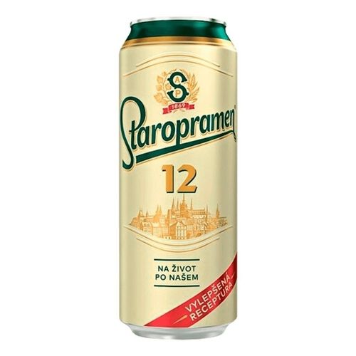 Пиво Staropramen 12 светлое фильтрованное пастеризованное 500 мл
