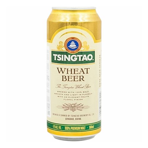 Пиво Tsingtao Weat Beer светлое нефильтрованное пастеризованное 500 мл