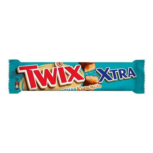 Батончик Twix Extra шоколадный с соленой карамелью 82 г