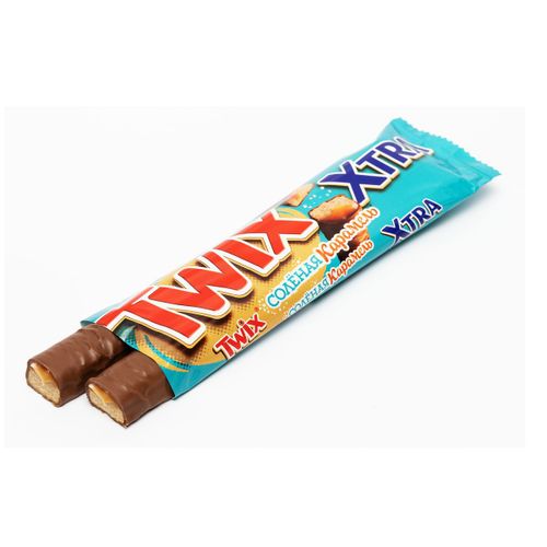 Батончик Twix Extra шоколадный с соленой карамелью 82 г