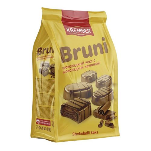 Кексы Krember Bruni глазированные с шоколадной начинкой 190 г