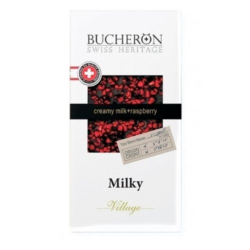 Шоколад Bucheron молочный с кусочками малины 100 г