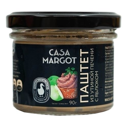 Паштет из утиной печени Casa Margot с яблоком 90 г