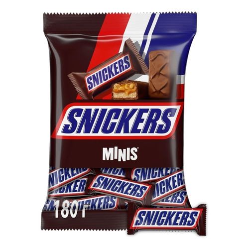 Конфеты шоколадные Snickers Minis с арахисом 180 г