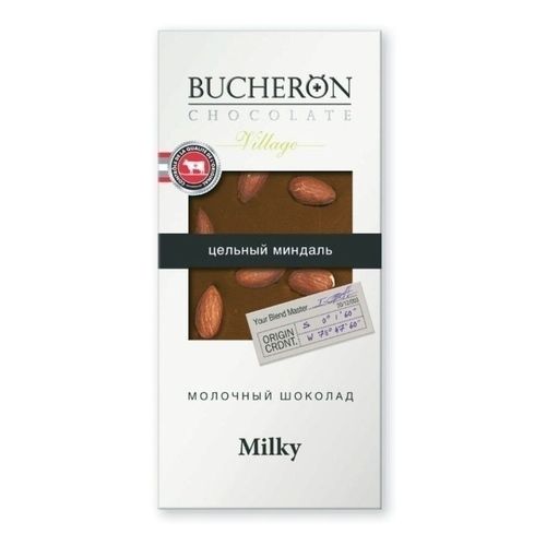 Шоколад Bucheron молочный с цельным миндалем 100 г