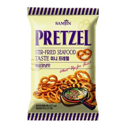 Претцели Samjin со вкусом жареных морепродуктов 85 г