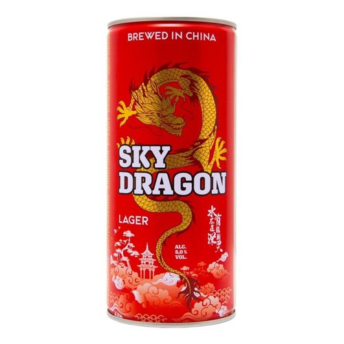 Пиво Sky Dragon светлое фильтрованное пастеризованное 1 л