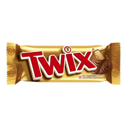 Батончик Twix шоколадный с карамелью и печеньем 55 г