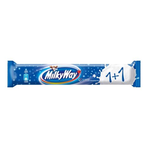 Батончик Milky Way 1 + 1 шоколадный с суфле 52 г