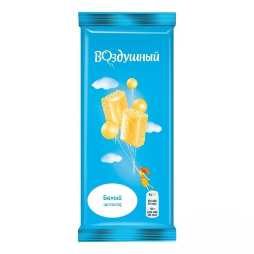 Шоколад Воздушный пористый белый 80 г