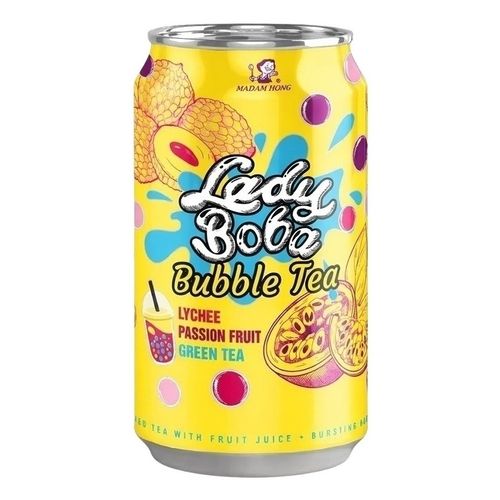 Холодный чай Madam Hong Bubble tea Lady Boba со вкусом личи и маракуйя 320 мл