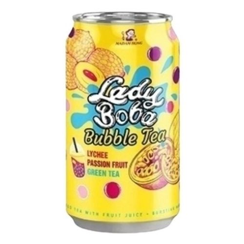 Холодный чай Madam Hong Bubble tea Lady Boba со вкусом личи и маракуйя 320 мл