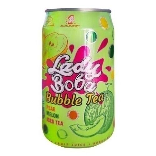 Холодный чай Madam Hong Bubble tea Lady Boba со вкусом груши и дыни 320 мл