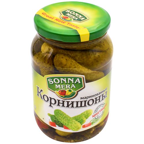 Огурцы Sonna Mera Корнишоны хрустящие 500 г