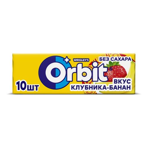 Жевательная резинка Orbit клубника-банан 13,6 г