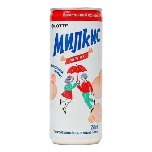 Газированный напиток Lotte Milkis со вкусом персика 250 мл