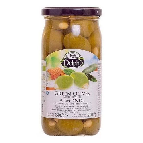 Оливки Delphi фаршированные миндалем 350 г