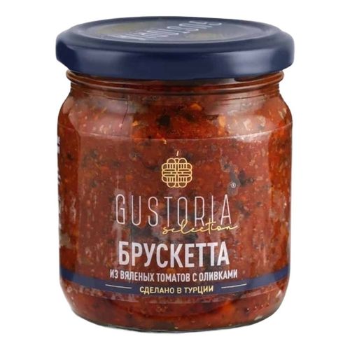 Брускетта Gustoria из вяленых томатов с оливками 210 мл