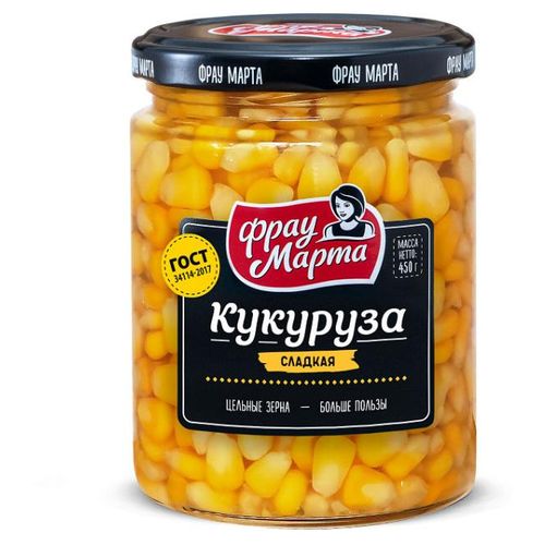Кукуруза Фрау Марта сахарная 450 г