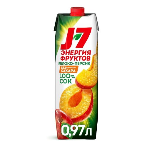 Сок J7 яблоко-персик 970 мл