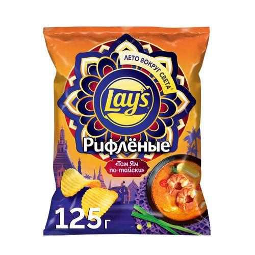 Чипсы картофельные Lay's том ям по-тайски 125 г